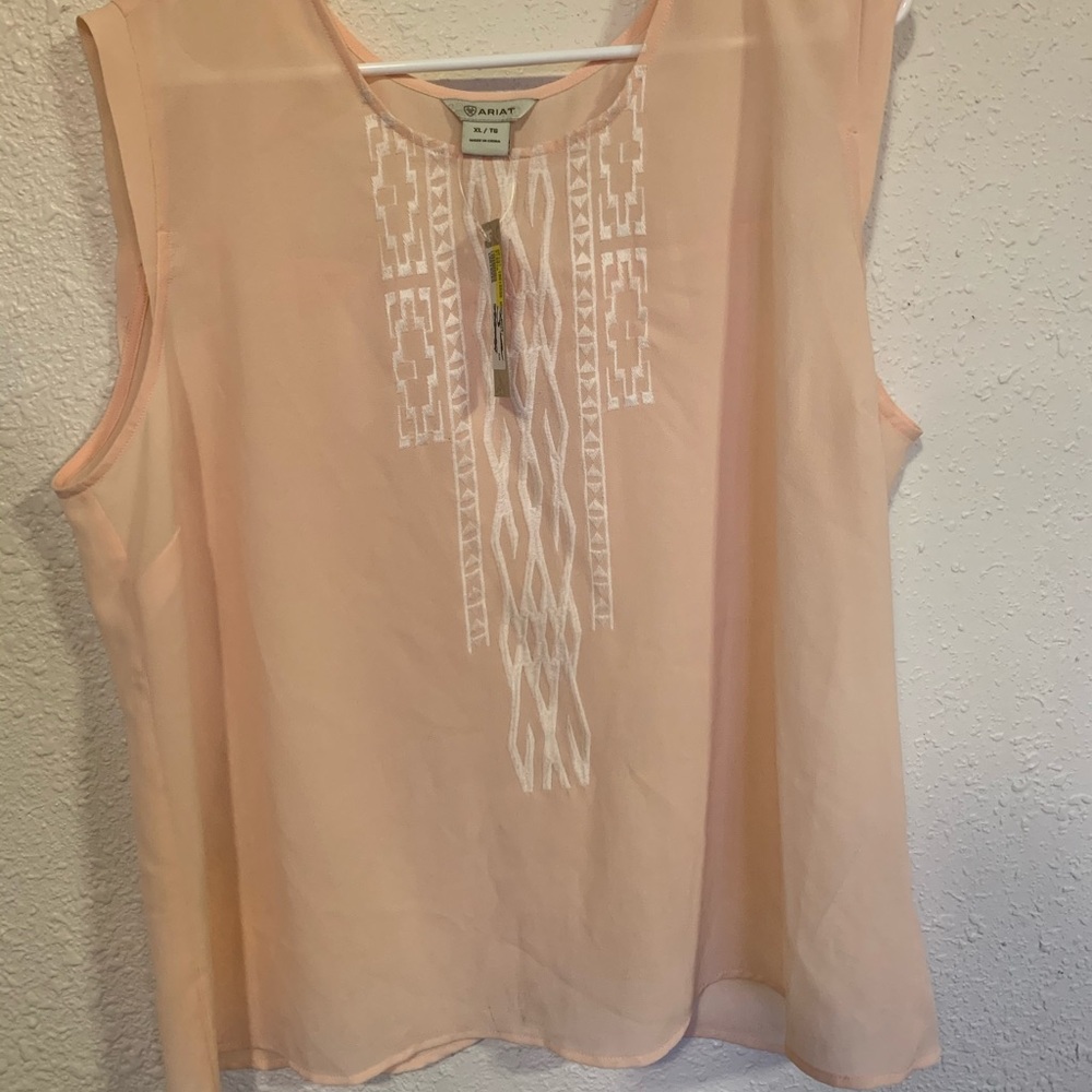 Sheer dressy tank top